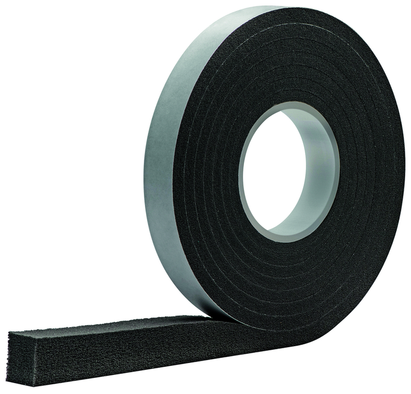 greenteQ Dichtungsband 600 15/6-15mm grau, 4,3m VE20, außen/mitte