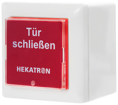 HEKATRON HAT 155 F Funk-Handauslösetaster AP, weiß/rot