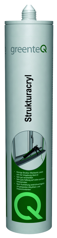 greenteQ Strukturacryl 310ml weiß, VE12 greenteQ Strukturacryl 310ml weiß, VE12